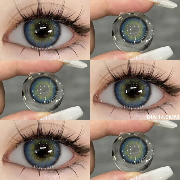 Rynx | 1 Pair Colored Pupils for Eyes Green Eye Color Lenses Brown Natural Blue Eye Lenses High-Quality Gray Lenses Soft Pupils