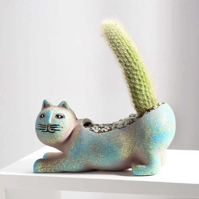 Lisslune | PurrBloom - Elegant cat-shaped plant boxes for succulents