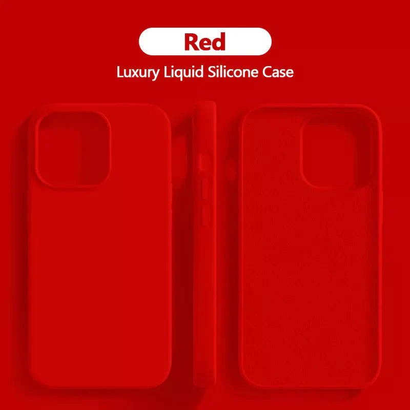 Lisslune | Liquid silicone case shockproof for iPhone 15 14 13