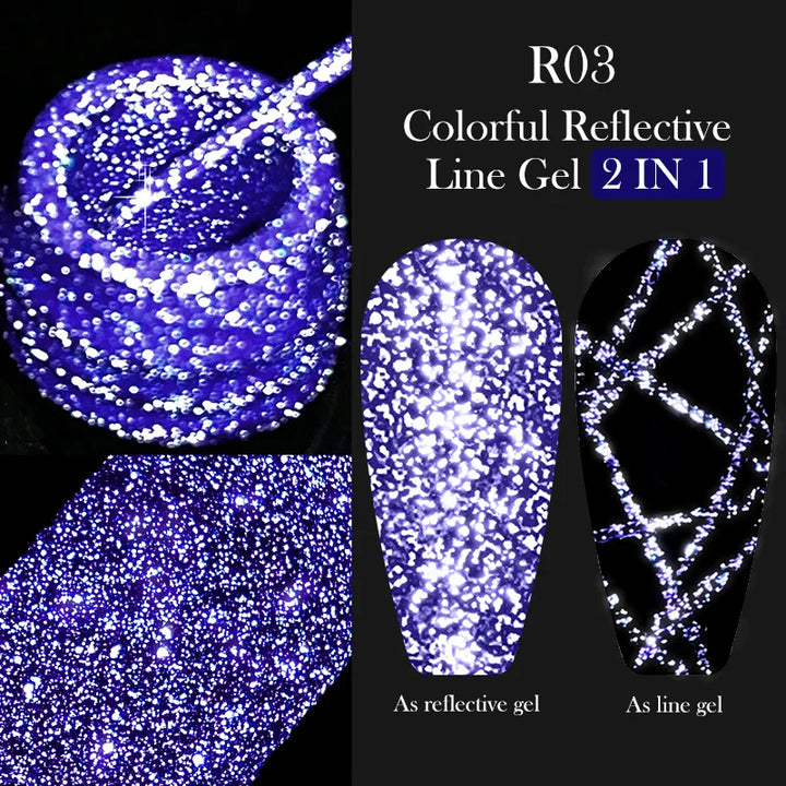 Rynx | 5ML Silver Metallic Painter Liner Gel Nail Polish Super Bright Mirror Drawing Gel Semi Permanent Line French Nail Art