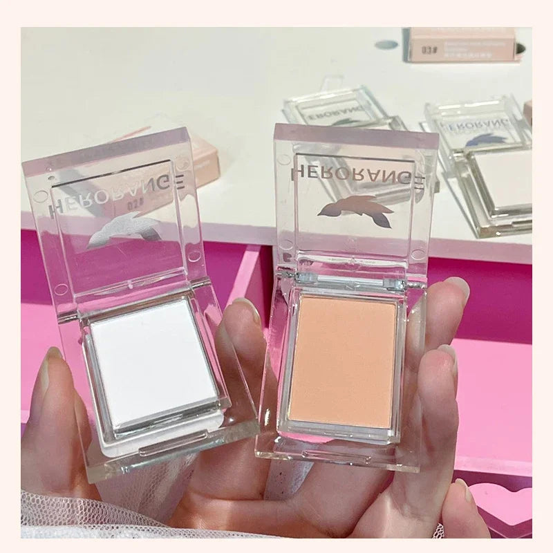 Rynx | Eyeshadow Palettes Monochrome White Jade Highlighter Palette Waterproof Pearl Matte Brightening Lying Silk Moth Shimmer Bronzer