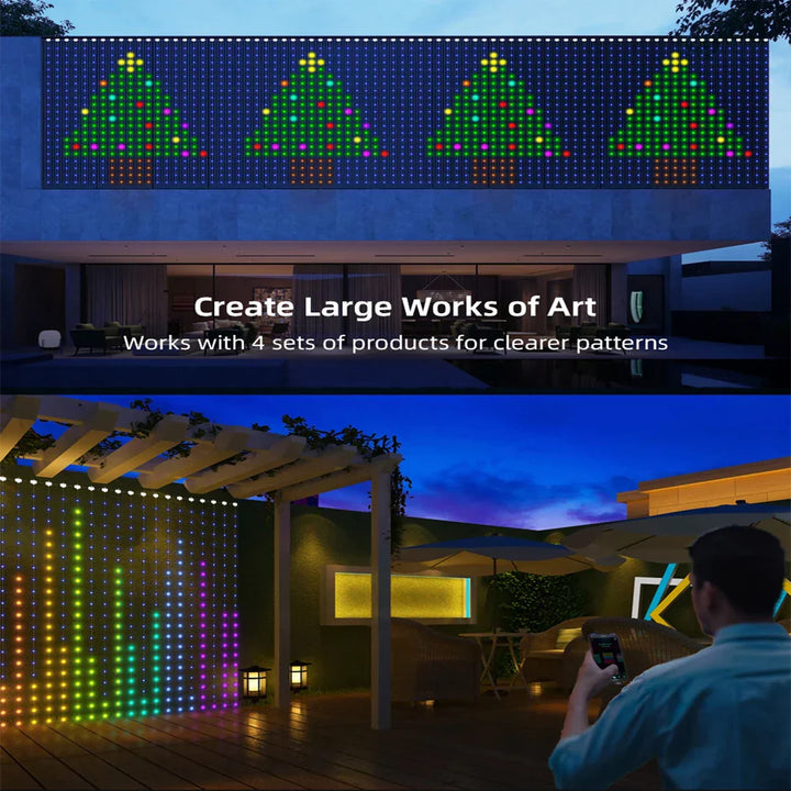 Lisslune | Musical RGB Curtain Garland LED Window Lights