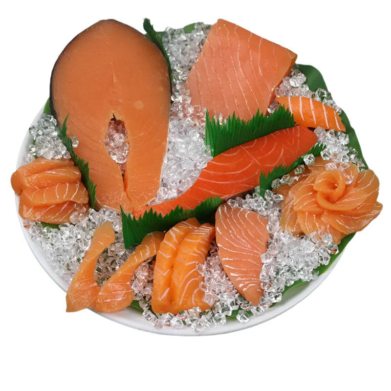 Lisslune | Life-Size Sushi Model Collection - Salmon and Tuna Models for Home Decoration and Photography