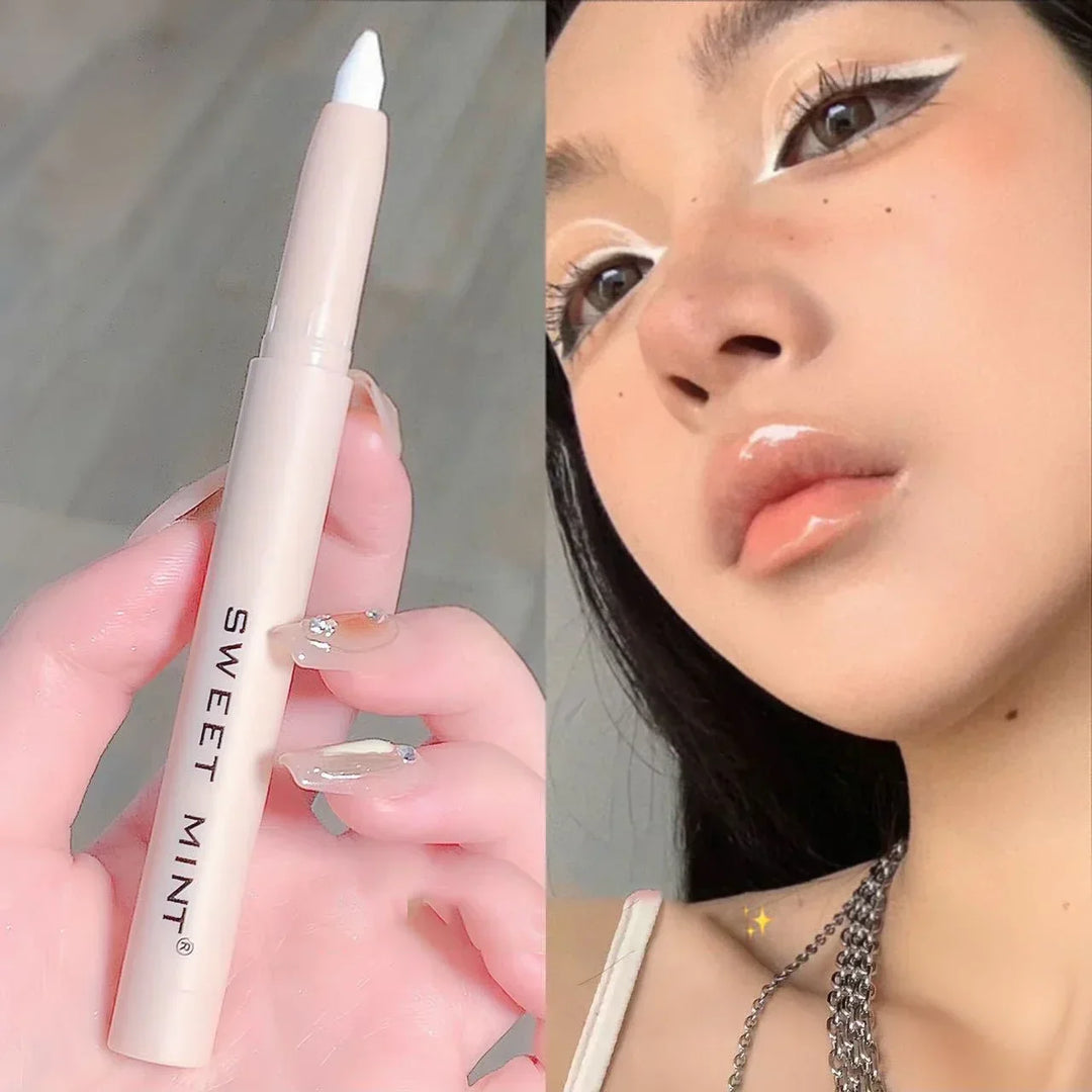 Rynx | 14 Colors White Eyeliner Shiny Glitter Eyeshadow Pencil Eye Liner Pencil Matte Brown Pink Pearl Eyes Makeup Brighten Silk Worm