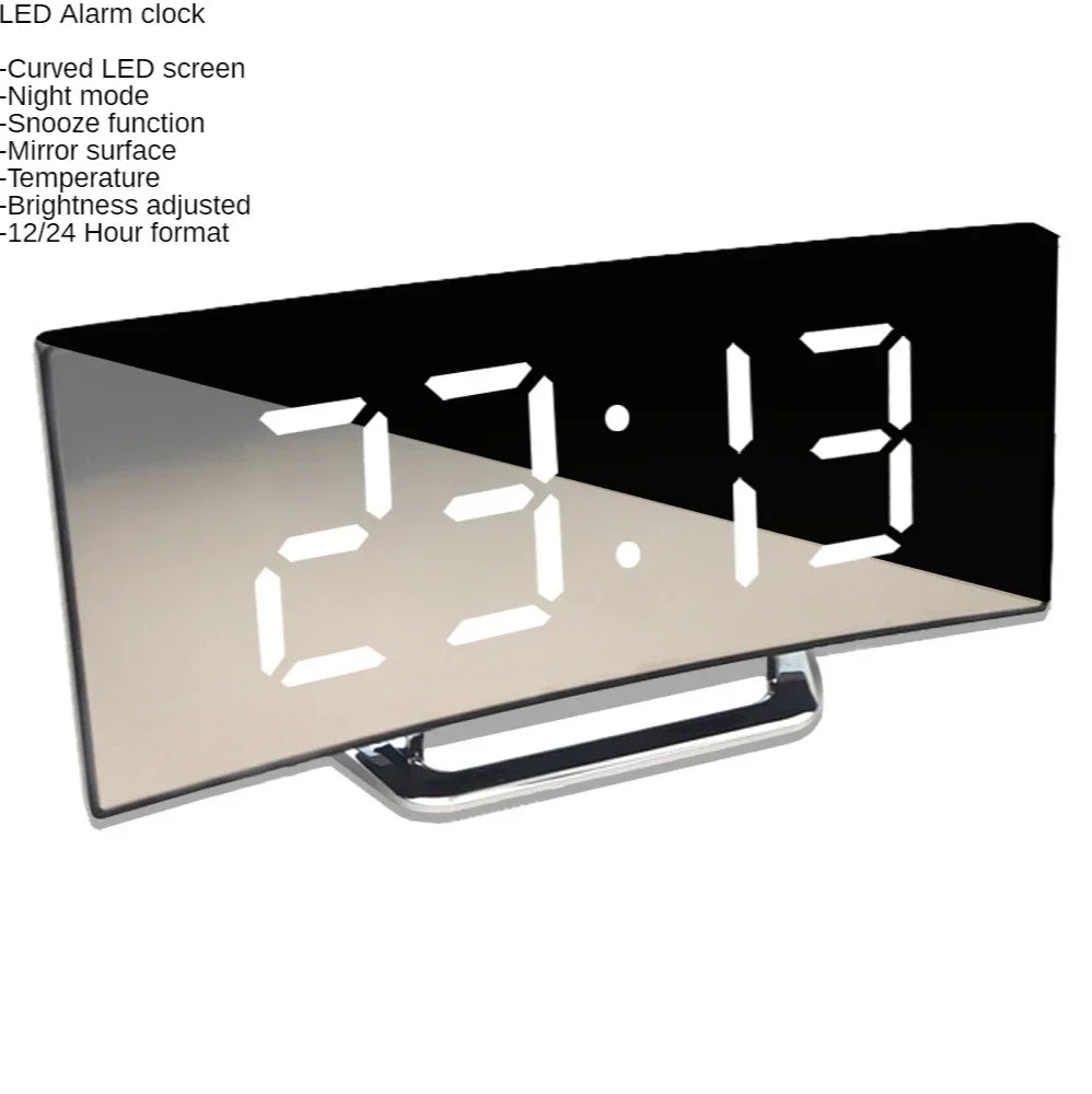 Lisslune | Curved Screen Digital Alarm Clock