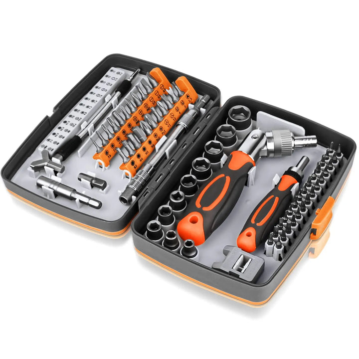 Lisslune | 68-in-1 Ratchet Screwdriver Set with Magnetic Bits & Extension Rod – FortiDrive