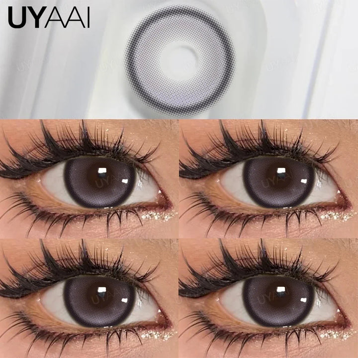 Rynx | Daily colored contact lenses with prescription 1 Daily disposable colored pupils green lenses brown natural lenses pink Colorcon