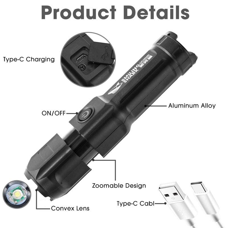 Lisslune | Xenon 500m High-Performance Flashlight: Illuminate your nightly adventures