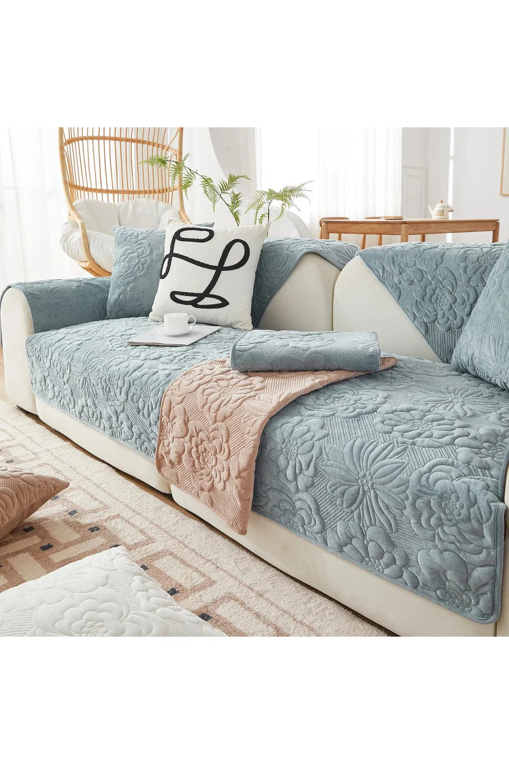 Lisslune | Plush Sofa Cover