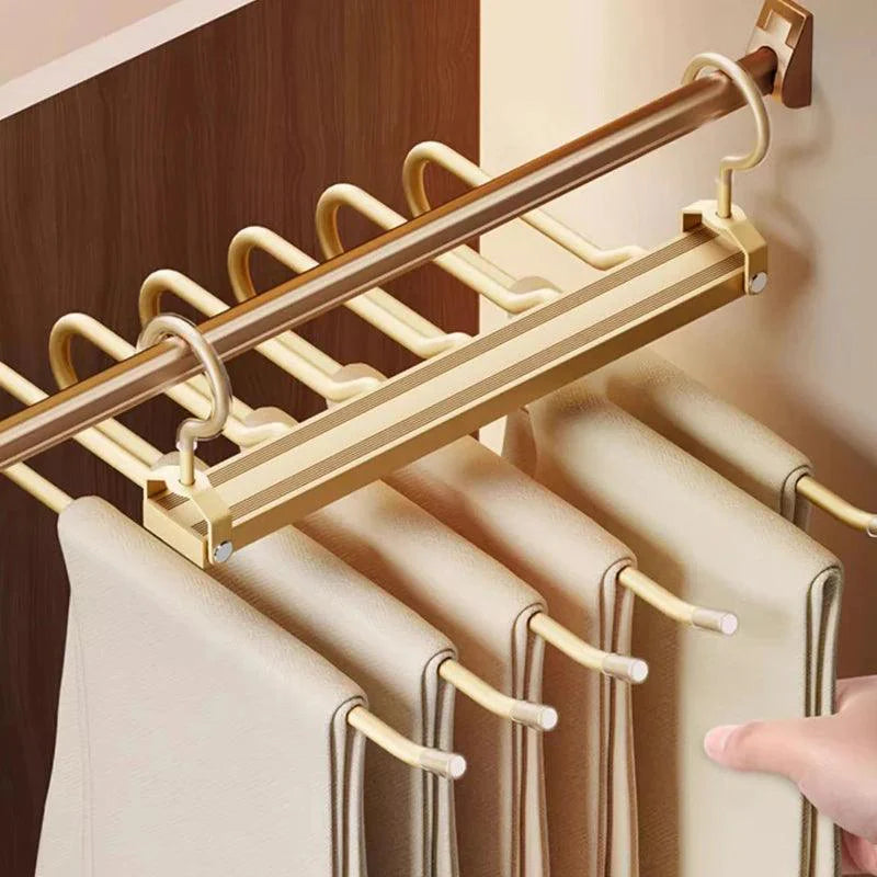 Lisslune | Revolutionize your wardrobe with the 6 In 1 trouser hangers