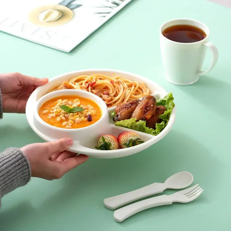 Lisslune | Portion Control Plate Divided Meal Planner Plate