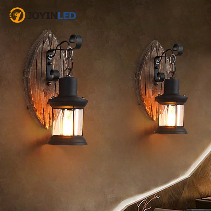 Lisslune | Retro Lantern Lamp Industrial Lantern Wall Light
