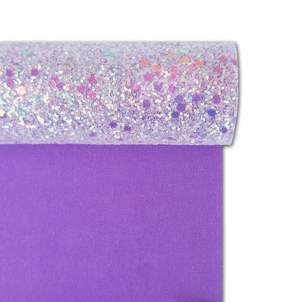 Lisslune | Glittering purple faux leather craft set for creative projects