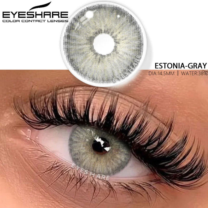 Rynx | 1 Pair Colored Contact Lenses for Cosmetic Eyes high-quality blue lenses gray contact lenses fashionable cosmetic green eye lenses