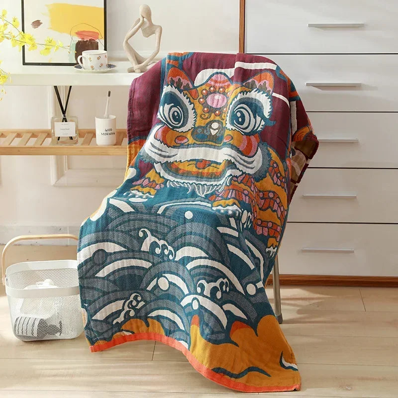 Lisslune | botanical print blanket