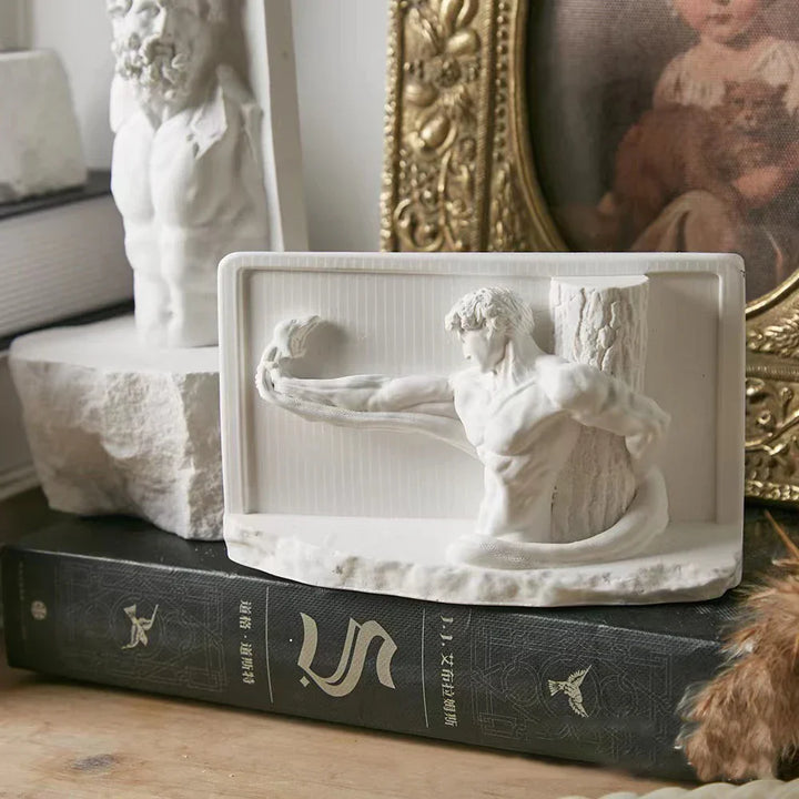Lisslune | Nordic INS Style Character Plaster Statue DIY Painted Sketch Photography Props Table Decorations Home Art Plaster Decoration
