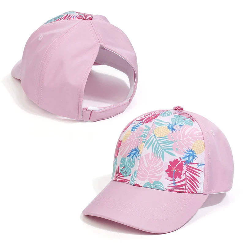 Lisslune | Kids Baseball Cap with Hole for Ponytail