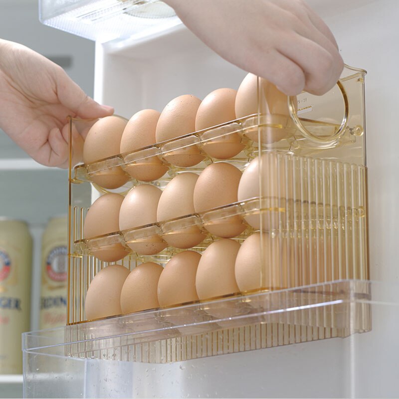 Lisslune | Automatic Flip Egg Storage Rack
