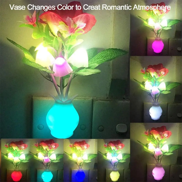 Lisslune | Mini Flower Vase Smart Light Sensor Night Lamp