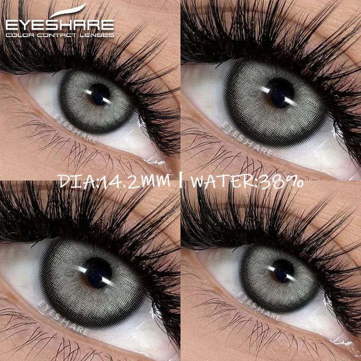 Rynx | New colored contact lenses for the eyes 1 pair of brown contact lenses fashionable blue eye lenses gray pupils green eye lenses annually