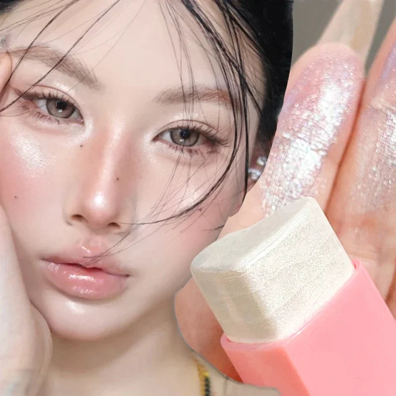 Rynx | Heart-shaped Highlighter Blush Stick Brightening Face Blush Cream Waterproof Contour Illuminator Highlight Blush Korean Makeup