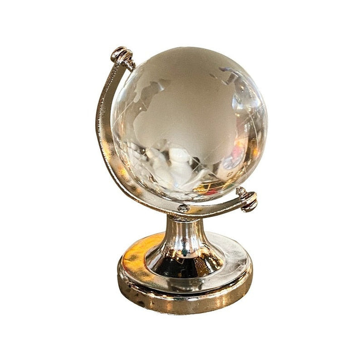 Lisslune | Crystal Transparent Miniature Glass Earth Globe