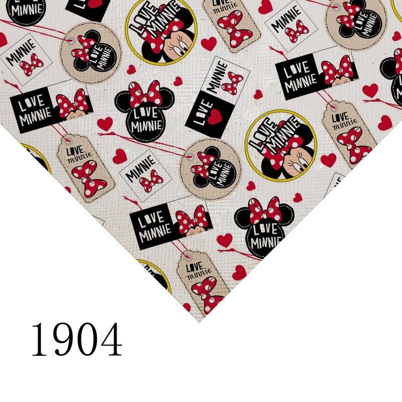 Lisslune | Cartoon-themed PVC leather craft sheet - Durable and versatile material for creative use