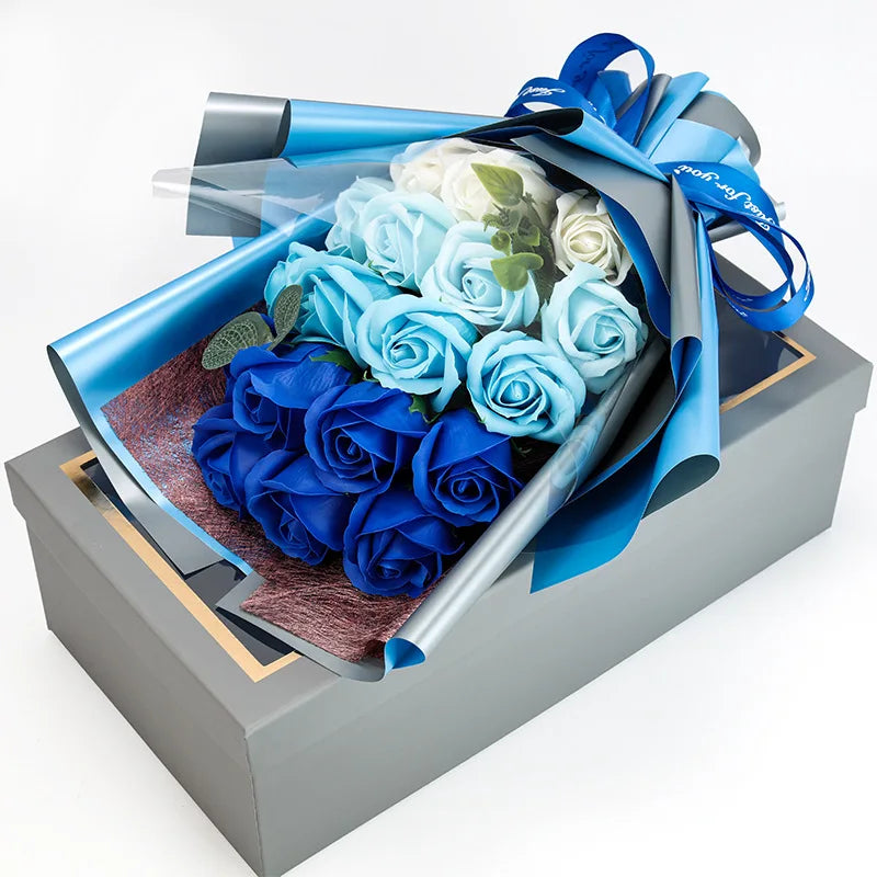 Lisslune | Romantic Soap Rose Bouquet Gift for Valentine’s Day