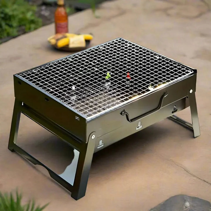 Lisslune | CampFlare Charcoal Grill – Compact & robust for grilling on the go