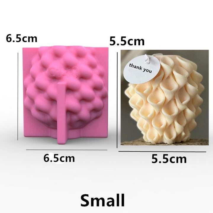 Lisslune | Creative spiral column silicone mold for unique candle and soap making!