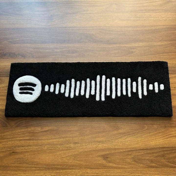 Rynx | Spotify Music Codes Carpet Digital Printing Technology Simple Entry Gift Handmade Non-Slip Decorative Carpet