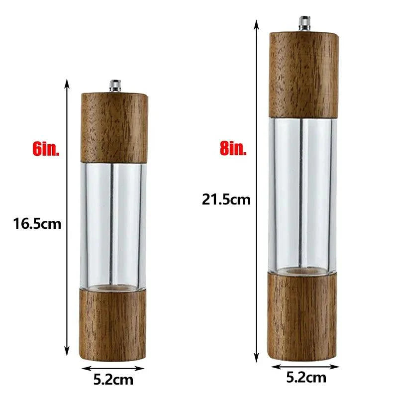 Lisslune | Stylish customizable wooden salt and pepper mills - Enhance your cooking experience