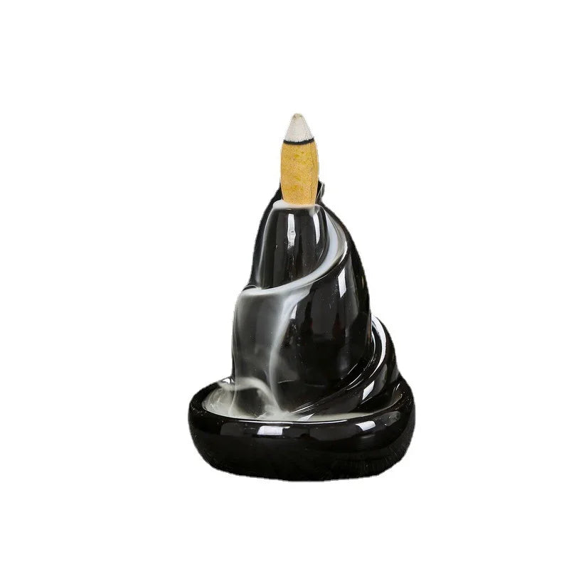 Lisslune | Black River Ceramic Backflow Incense Burner