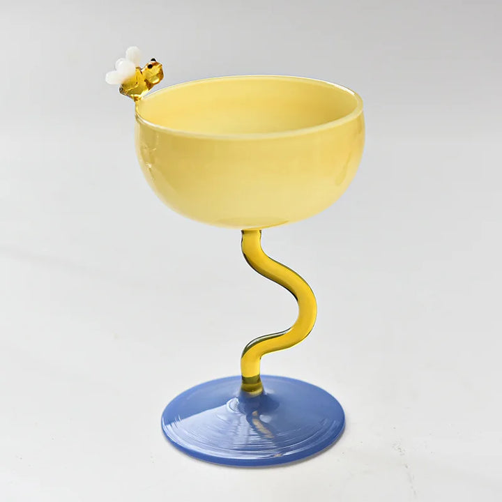 Rynx | irregular lead glass cup high borosilicate drink boiling water glass cocktail champagne cup ice cream milkshake cup