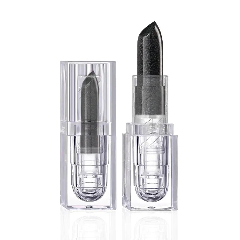 Rynx | Black lipstick for Halloween makeup Waterproof glitter lipsticks Sexy black lip gloss Glossy lip tint Cosmetics Halloween makeup