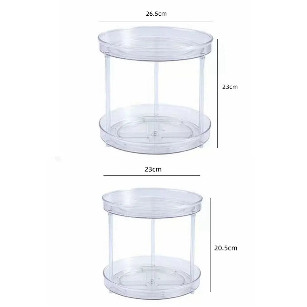 Rynx | Desk Cosmetic Shelf Rotatable Bathroom Shelf Large Capacity Perfume Aromatherapy Skin Care Product Storage Shelf Organizer