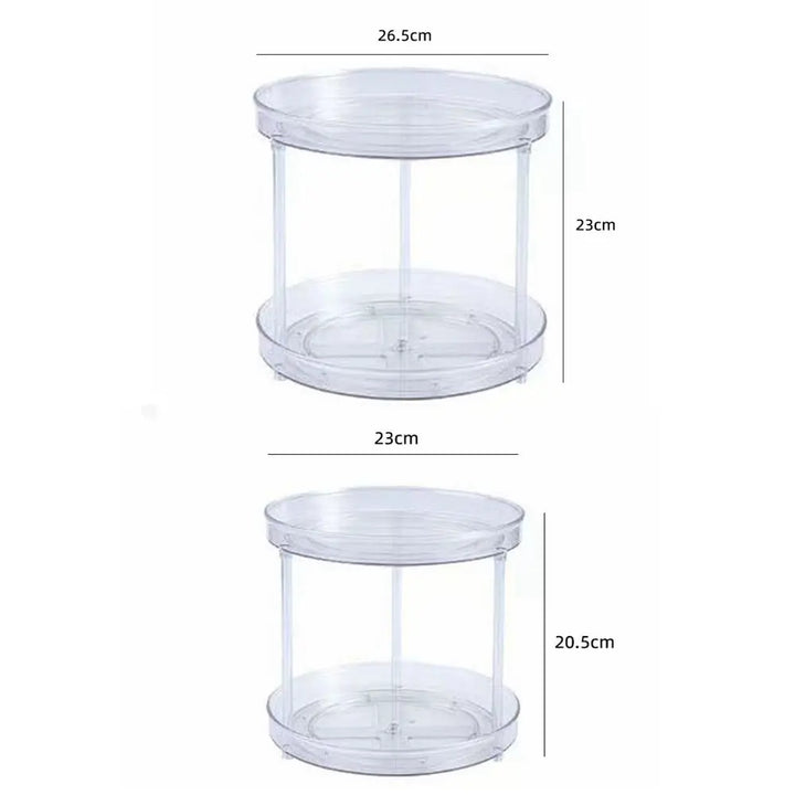 Rynx | Desk Cosmetic Shelf Rotatable Bathroom Shelf Large Capacity Perfume Aromatherapy Skin Care Product Storage Shelf Organizer