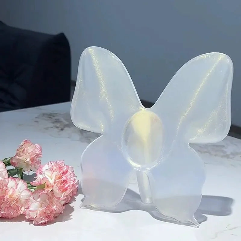 Lisslune | Artistic Butterfly Clear Flower Vase
