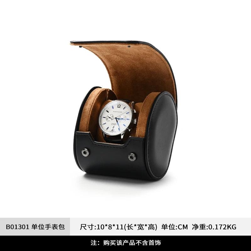 Lisslune | Elegant PU Leather Watch Storage Roll and Travel Organizer Set
