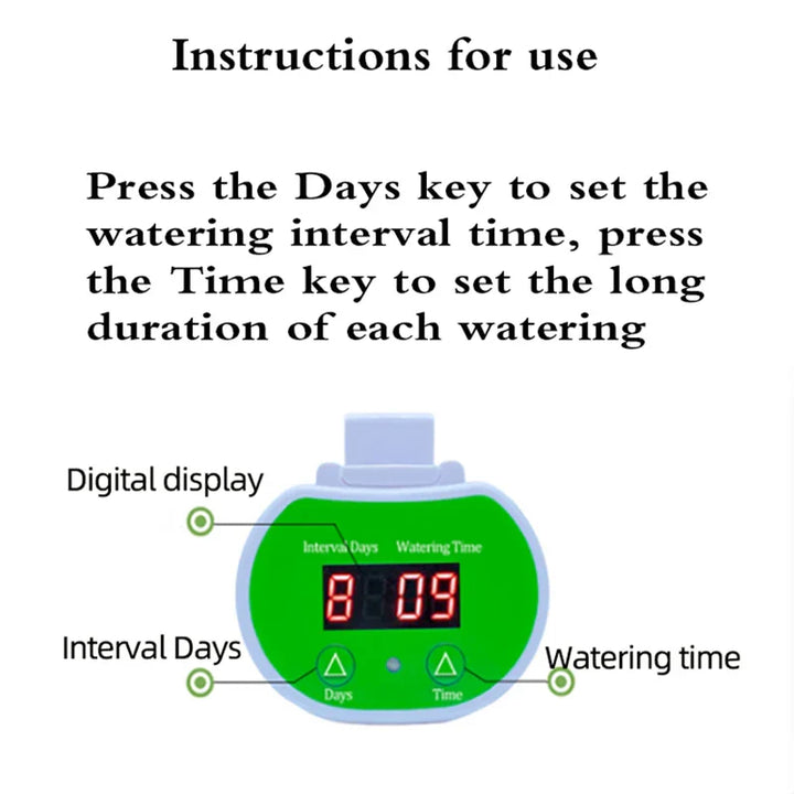 Lisslune | Automatic Plant Watering System with USB – Efficient Drip Irrigation