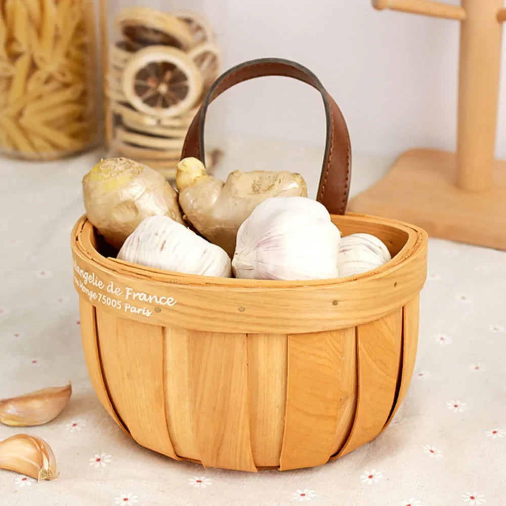 Lisslune | French Market Handcrafted Wooden Basket