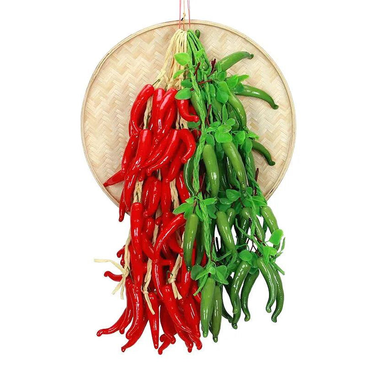 Lisslune | Life-like Artificial Chili Pepper Decor Props for Home, Photography, and Holiday Celebrations