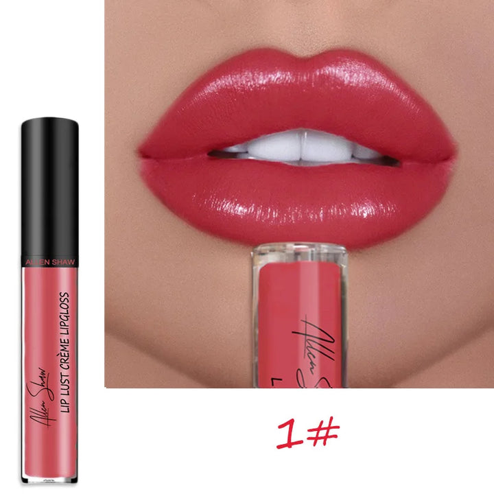 Rynx | 12 Colors Sexy Women's Lipstick Waterproof Long-lasting Moisturizing Lip Gloss Vivid Color Lip Gloss Women's Make-up maquiagem