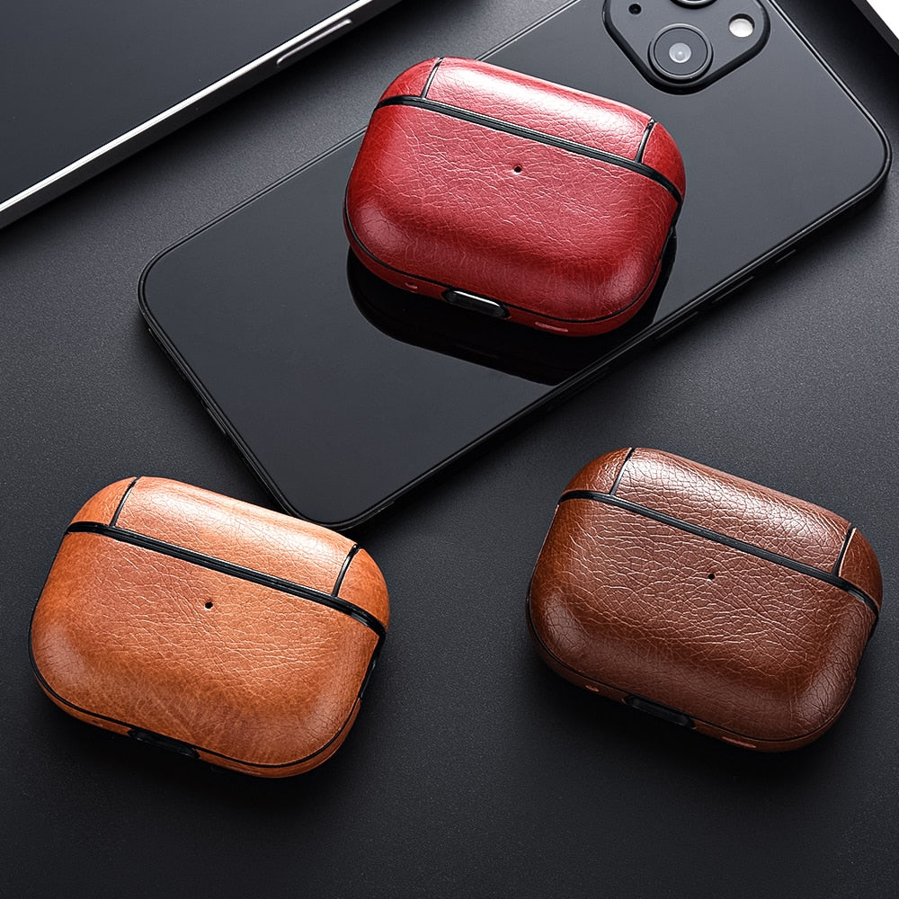 Lisslune | Protective case for Apple AirPods 2 3 Pro in leather look