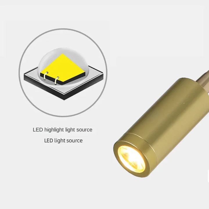 Lisslune | Versatile LED Wall Lamp: Modern, Flexible, Perfect for Reading in Bed