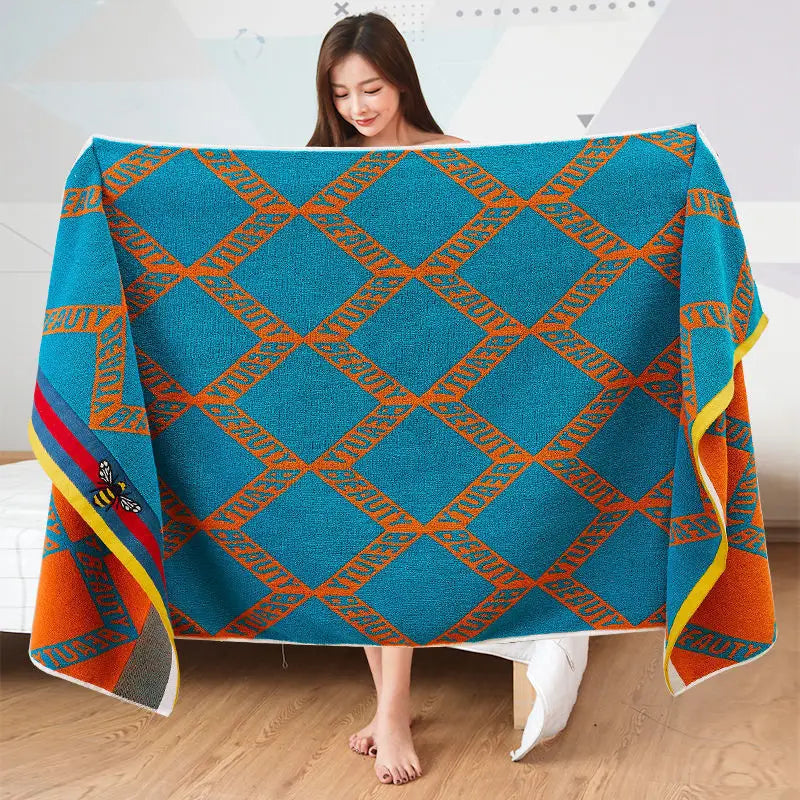 Lisslune | zig Boho diamond pattern blanket