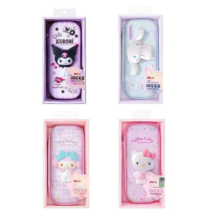 Lisslune | Kuromi & Cinnamoroll Anime-inspired pencil case - Stylish and functional stationery organizer