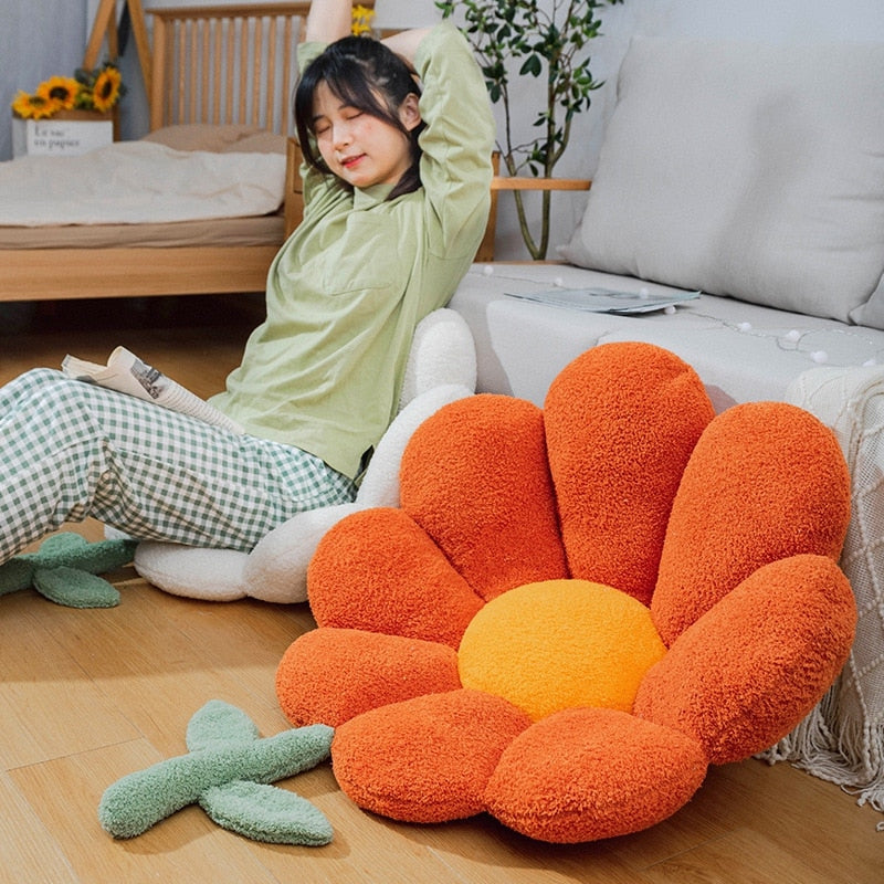 Lisslune | Golden Blossom Sunflower Soft Seat Cushion