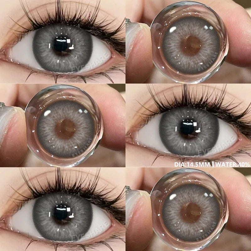 Rynx | 1 Pair Colored Pupils for Eyes Green Eye Color Lenses Brown Natural Blue Eye Lenses High-Quality Gray Lenses Soft Pupils