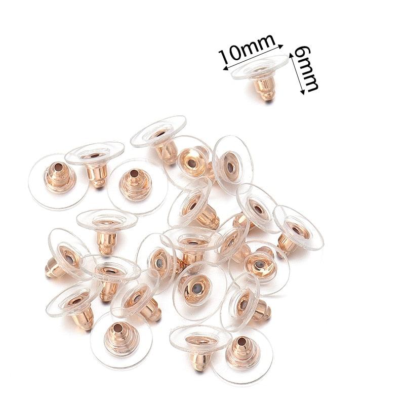 Lisslune | 500 Rubber Earring Back Stoppers: Essential Materials for Comfortable and Secure Jewelry Creations